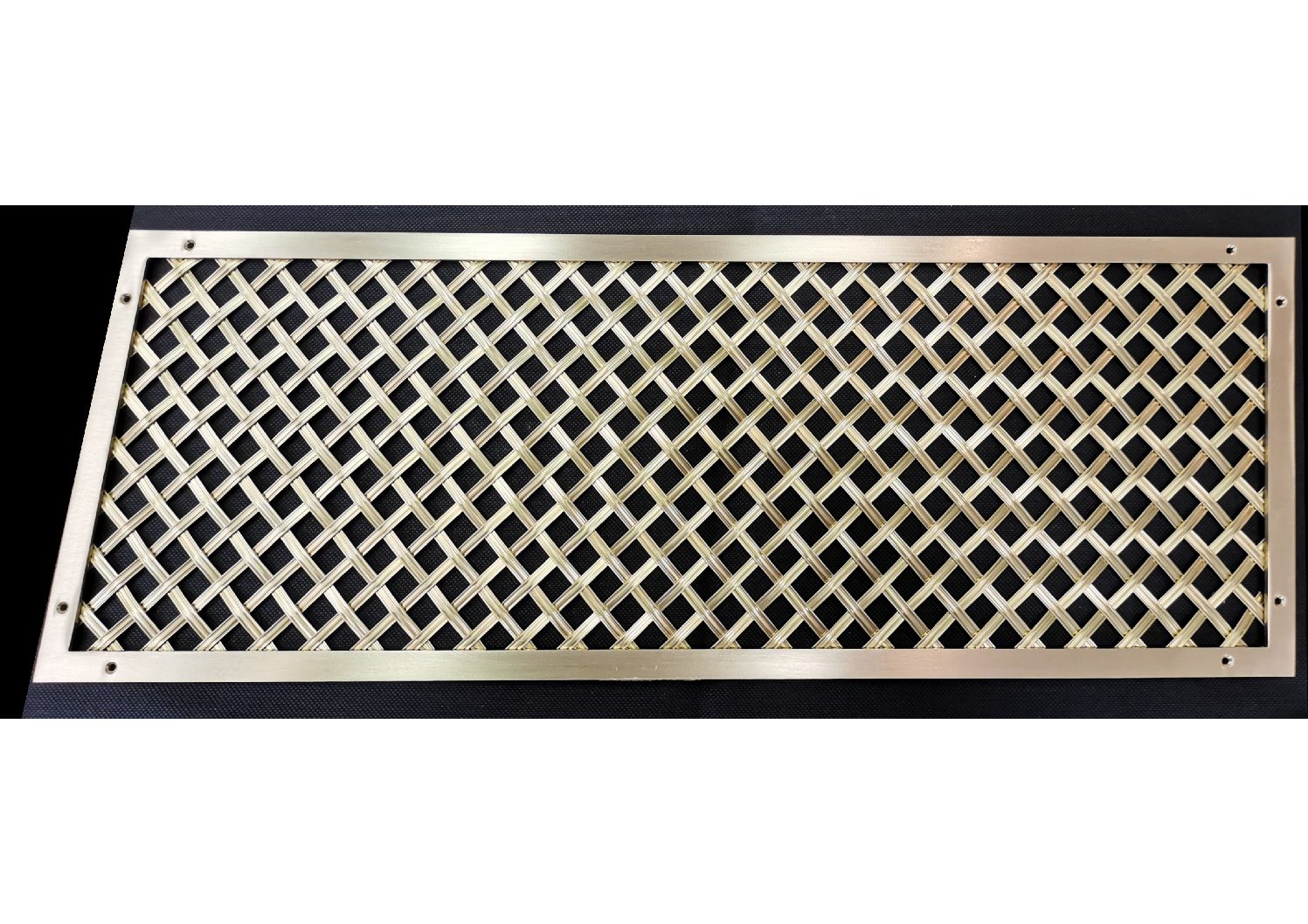 Grilles cache-radiateur 394 aluminium anodisé naturel - profil cadre  longueur 3m